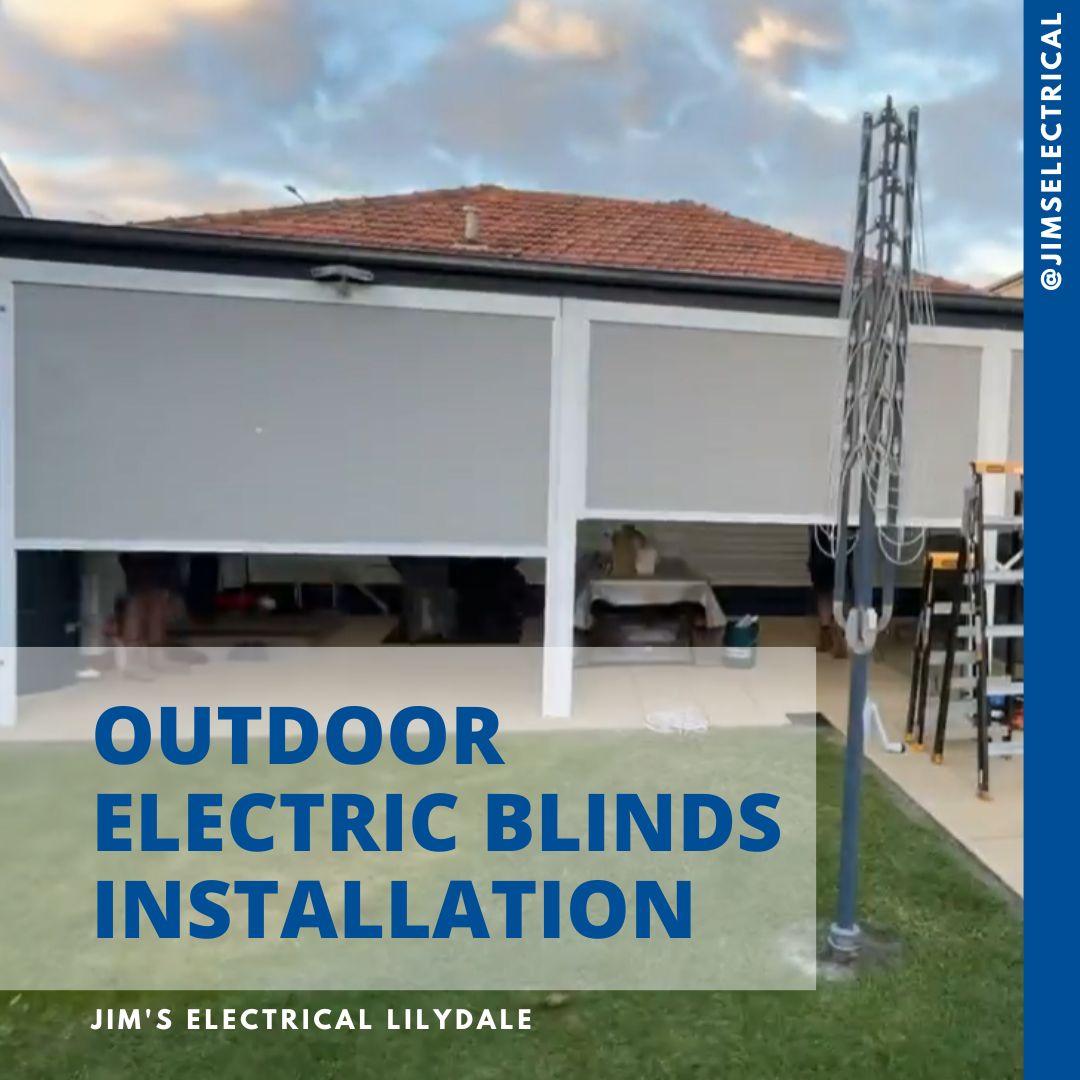 Outdoor Electric Blinds Installation